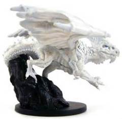 Young White Dragon Dragon Collector's Set With Stat Card